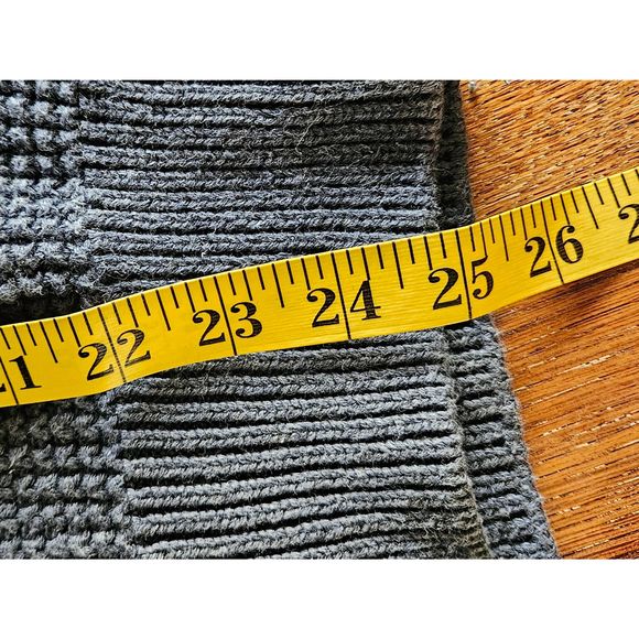 Vintage 90's Thorton Bay Blue Cotton Sweater sz M Navy Men's Fall Winter - Picture 7 of 7